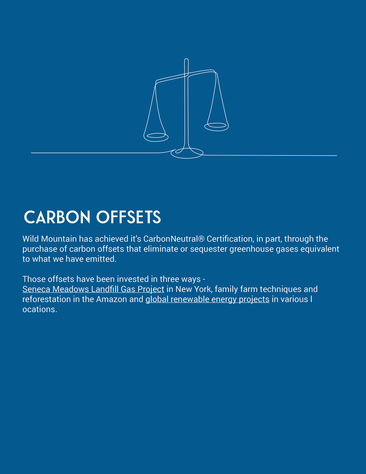 Carbon Offsets